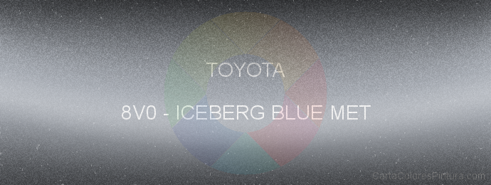 Pintura Toyota 8V0 Iceberg Blue Met