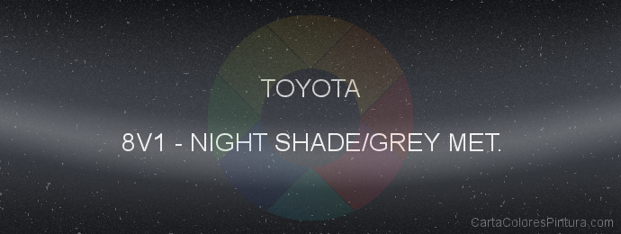 Pintura Toyota 8V1 Night Shade/grey Met.