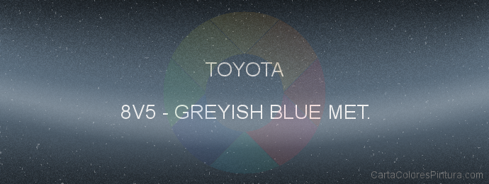Pintura Toyota 8V5 Greyish Blue Met.