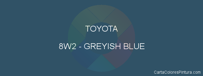 Pintura Toyota 8W2 Greyish Blue