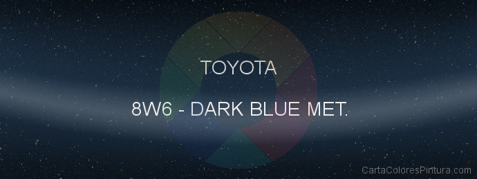 Pintura Toyota 8W6 Dark Blue Met.