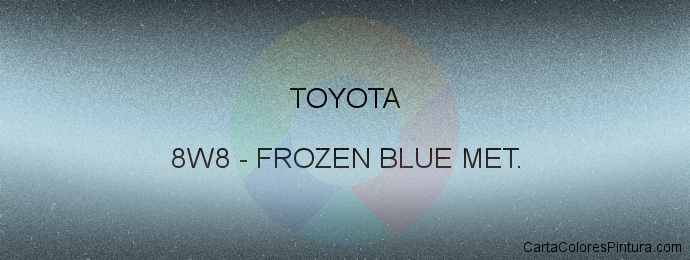 Pintura Toyota 8W8 Frozen Blue Met.