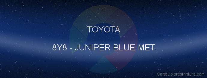 Pintura Toyota 8Y8 Juniper Blue Met.