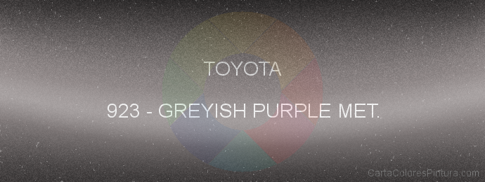 Pintura Toyota 923 Greyish Purple Met.