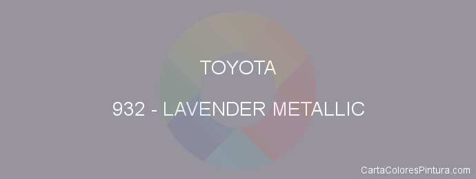 Pintura Toyota 932 Lavender Metallic