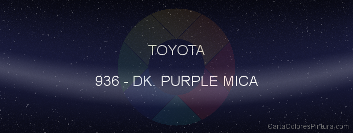 Pintura Toyota 936 Dk. Purple Mica