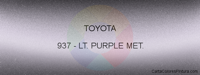 Pintura Toyota 937 Lt. Purple Met.