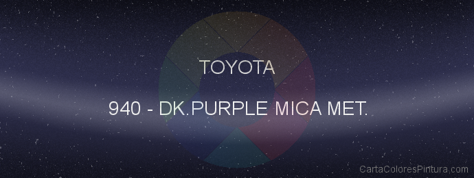 Pintura Toyota 940 Dk.purple Mica Met.