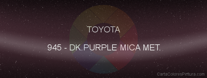 Pintura Toyota 945 Dk.purple Mica Met.