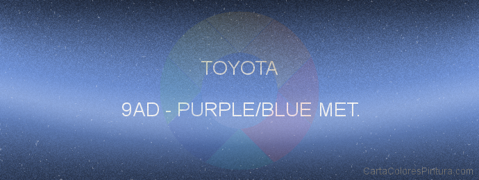 Pintura Toyota 9AD Purple/blue Met.