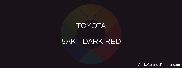 Pintura Toyota 9AK Dark Red