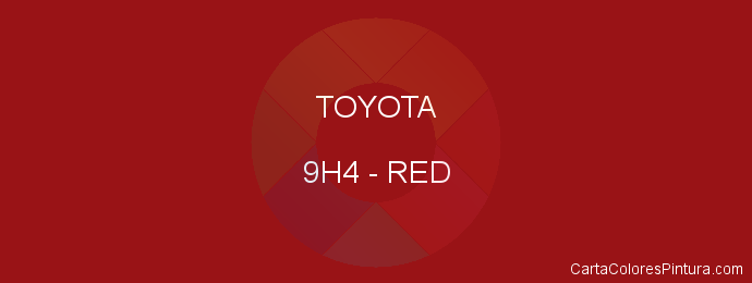 Pintura Toyota 9H4 Red