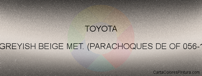 Pintura Toyota A46 Lt.greyish Beige Met. (parachoques De Of 056-1b1-4m9)
