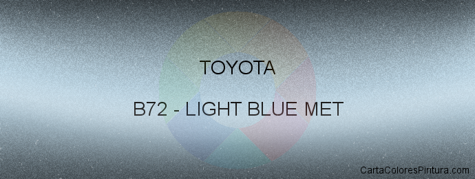 Pintura Toyota B72 Light Blue Met