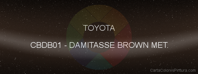 Pintura Toyota CBDB01 Damitasse Brown Met.