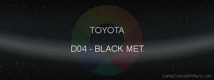 Pintura Toyota D04 Black Met.