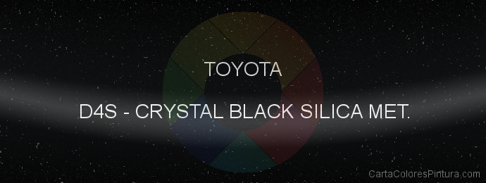 Pintura Toyota D4S Crystal Black Silica Met.