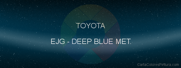 Pintura Toyota EJG Deep Blue Met.