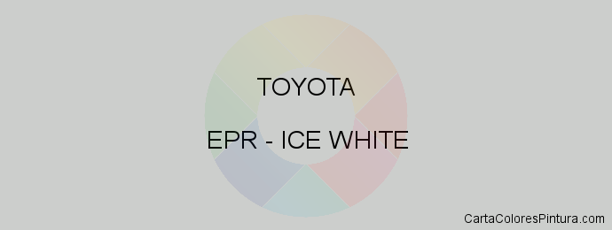 Pintura Toyota EPR Ice White