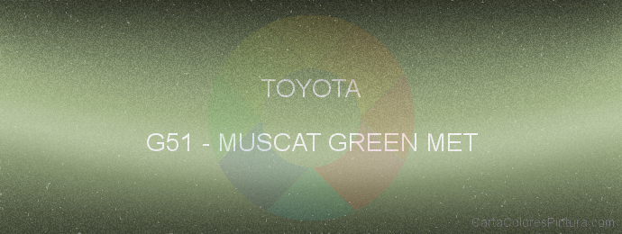 Pintura Toyota G51 Muscat Green Met