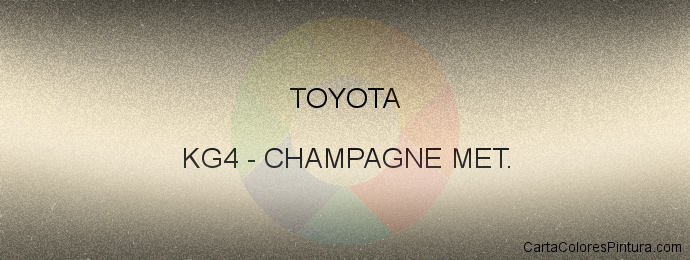 Pintura Toyota KG4 Champagne Met.