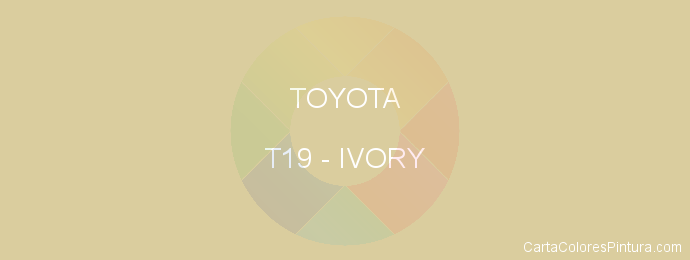 Pintura Toyota T19 Ivory