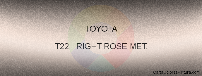 Pintura Toyota T22 Right Rose Met.