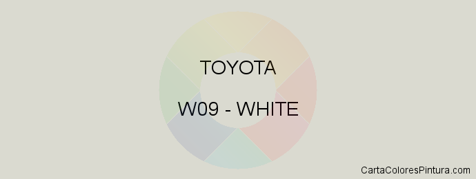 Pintura Toyota W09 White