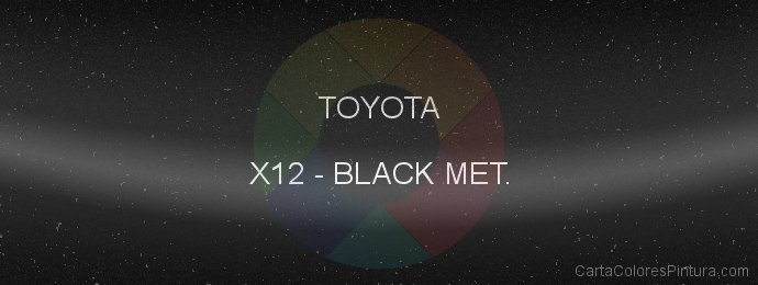 Pintura Toyota X12 Black Met.