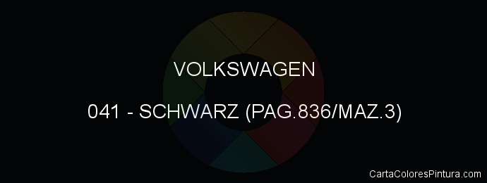 Pintura Volkswagen 041 Schwarz (pag.836/maz.3)