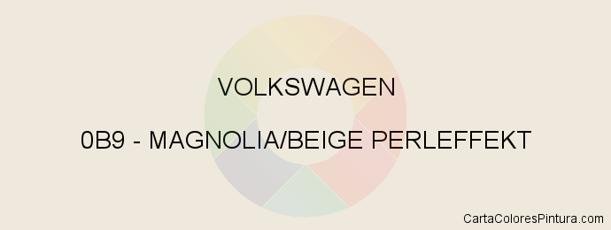 Pintura Volkswagen 0B9 Magnolia/beige Perleffekt