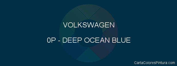 Pintura Volkswagen 0P Deep Ocean Blue