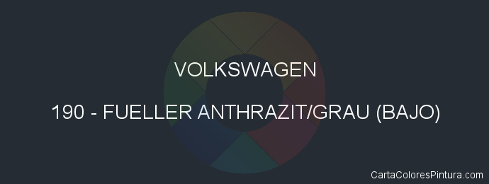 Pintura Volkswagen 190 Fueller Anthrazit/grau (bajo)