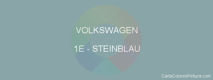 Pintura Volkswagen 1E Steinblau