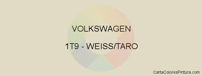 Pintura Volkswagen 1T9 Weiss/taro