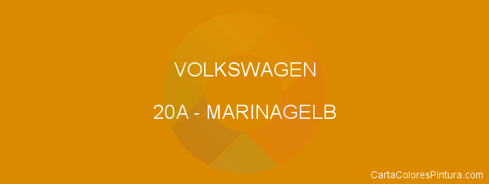 Pintura Volkswagen 20A Marinagelb