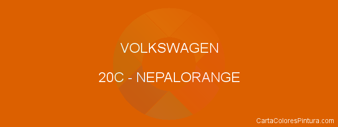 Pintura Volkswagen 20C Nepalorange