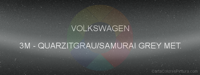 Pintura Volkswagen 3M Quarzitgrau/samurai Grey Met.