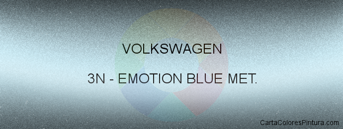 Pintura Volkswagen 3N Emotion Blue Met.
