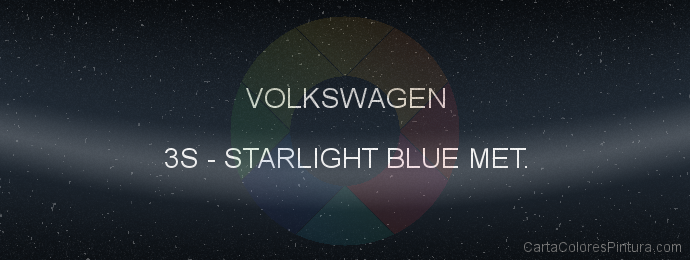 Pintura Volkswagen 3S Starlight Blue Met.
