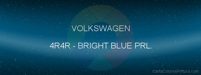Pintura Volkswagen 4R4R Bright Blue Prl.