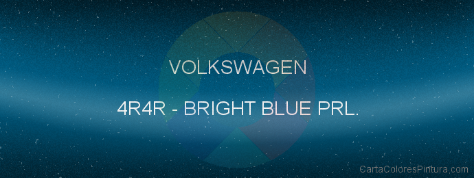 Pintura Volkswagen 4R4R Bright Blue Prl.