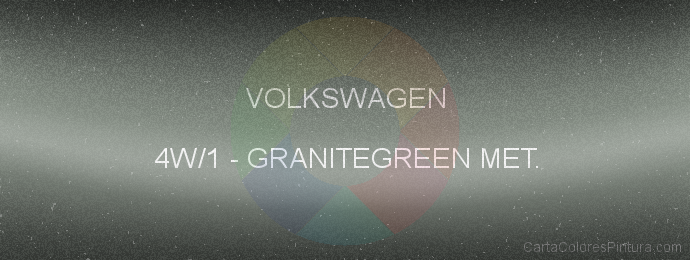 Pintura Volkswagen 4W/1 Granitegreen Met.