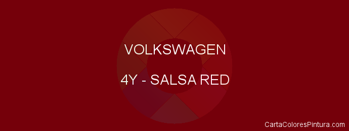 Pintura Volkswagen 4Y Salsa Red