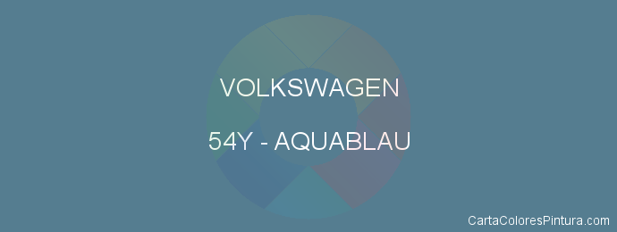 Pintura Volkswagen 54Y Aquablau