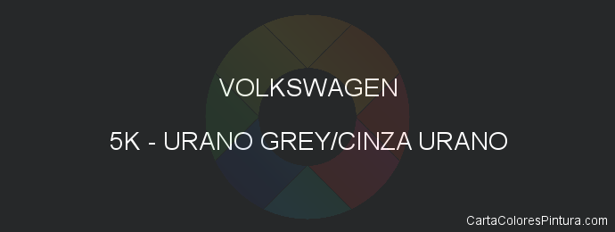 Pintura Volkswagen 5K Urano Grey/cinza Urano