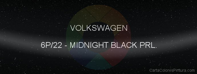Pintura Volkswagen 6P/22 Midnight Black Prl.