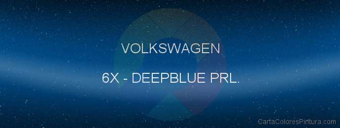 Pintura Volkswagen 6X Deepblue Prl.
