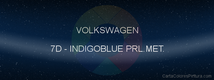Pintura Volkswagen 7D Indigoblue Prl.met.