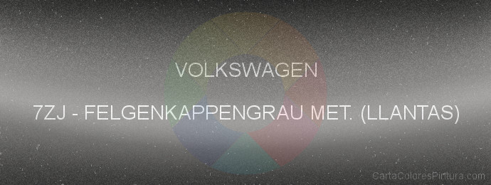 Pintura Volkswagen 7ZJ Felgenkappengrau Met. (llantas)
